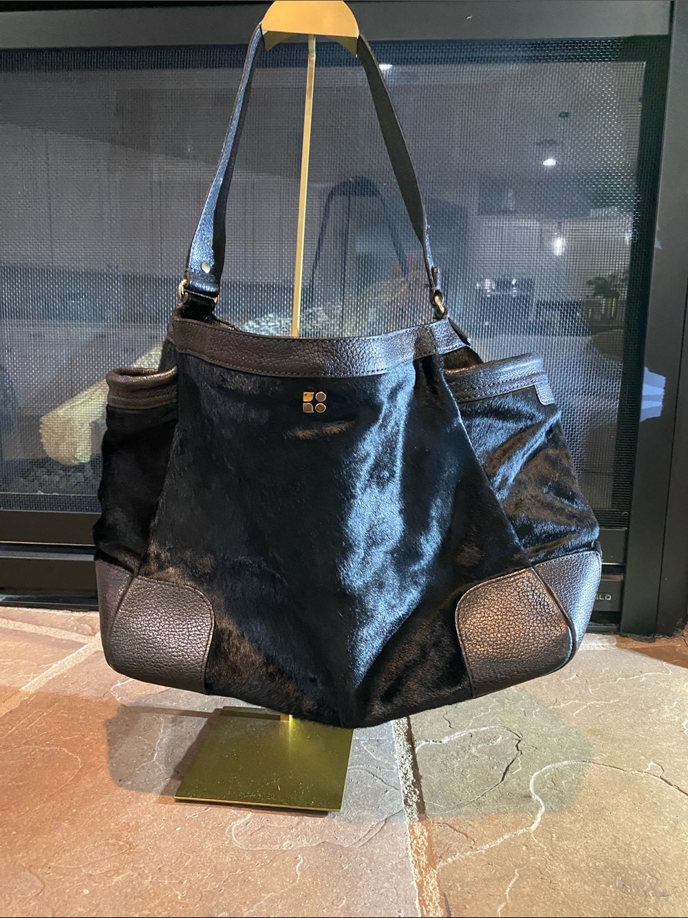 kate spade Black Shoulder Bag with Leather Accents. Includes wallet